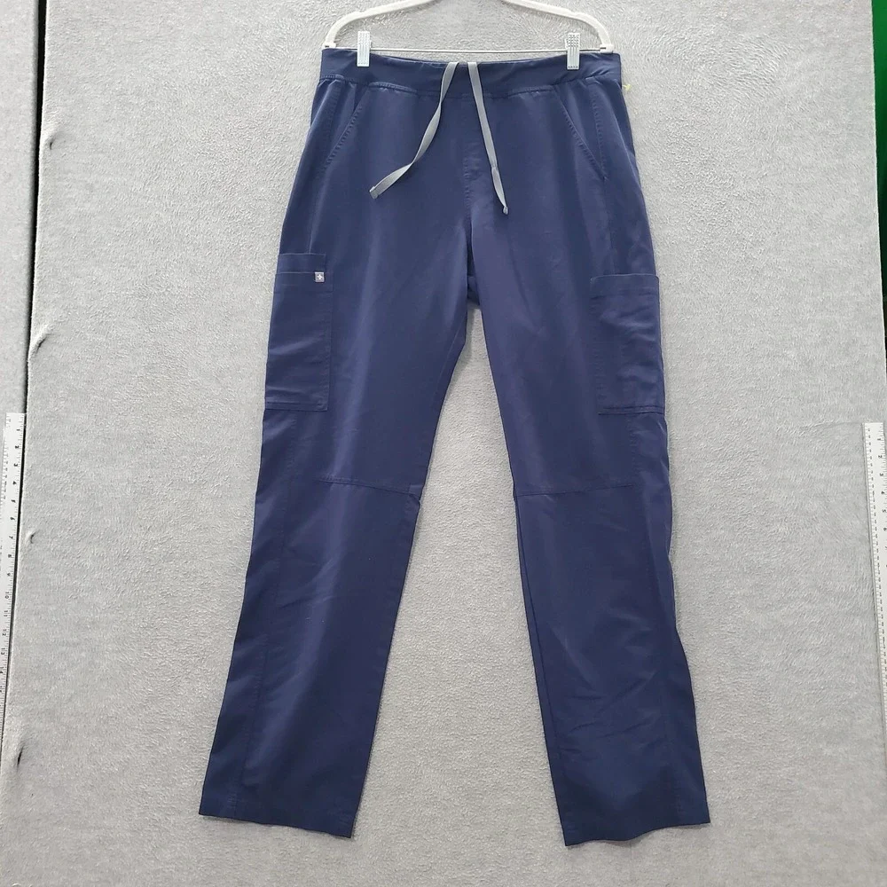 Figs Men Scrub Bottom Large Axim Cargo Straight Pockets Drawstring READ